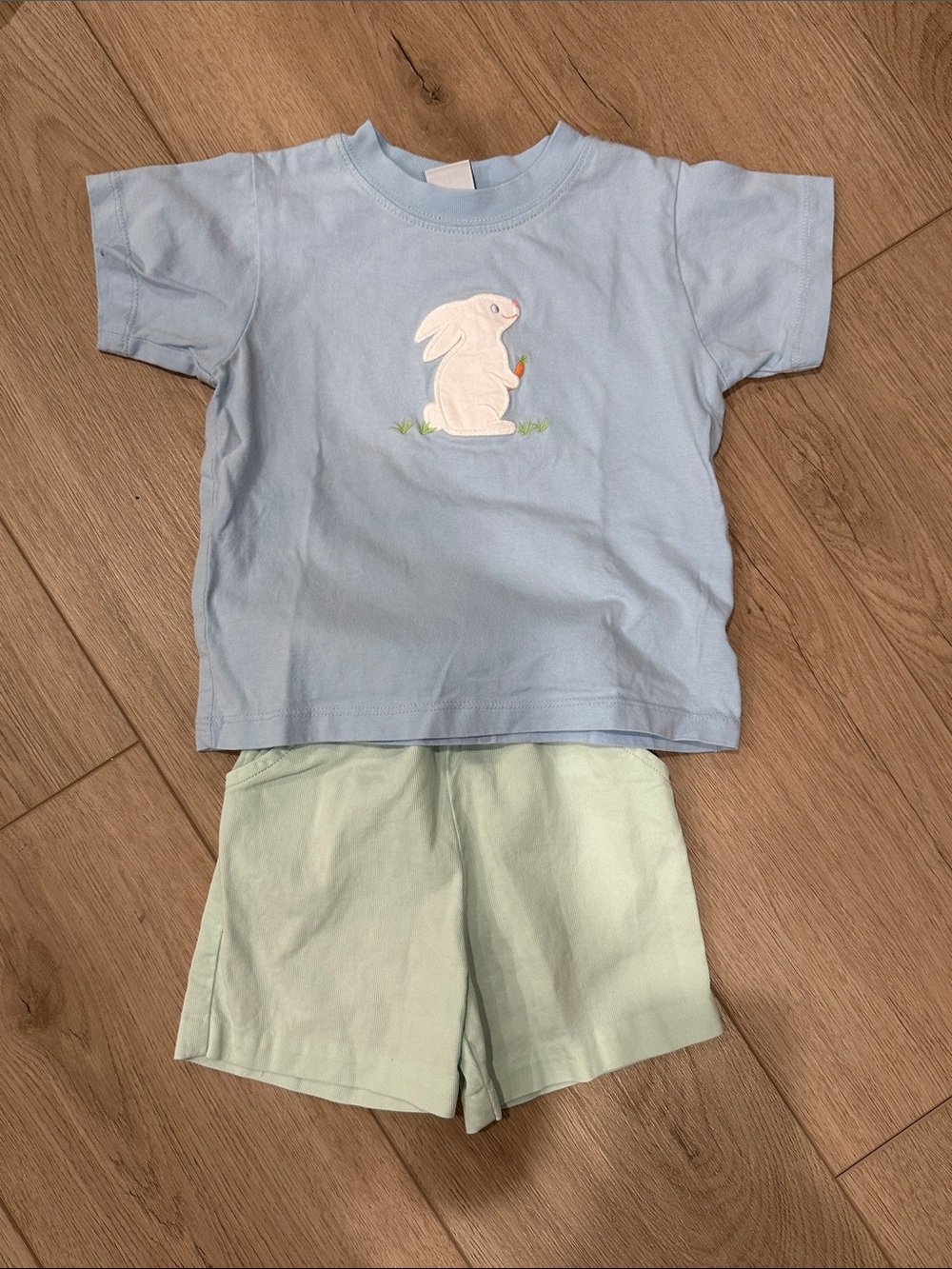 Bailey Boys Light Blue Bunny Set
